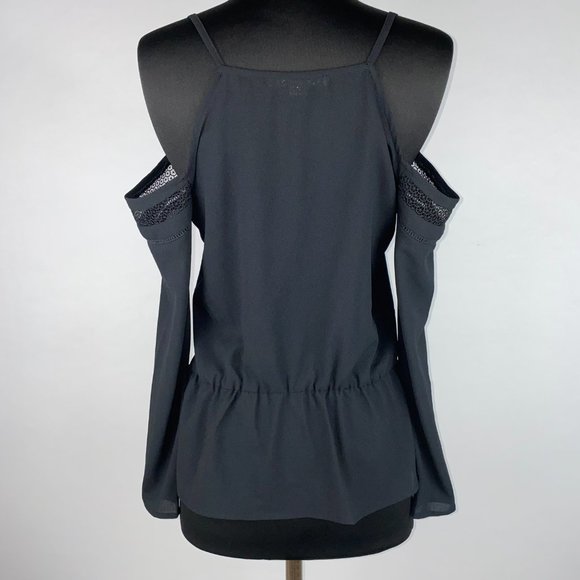 Cooper & Ella XS Cold Shoulder Sleeve V-Neck Top - Picture 10 of 11